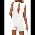 thumbnail image 3 of Cortos Informales para Mujer, de Verano Sin Mangas, Pantalones Cortos Informales con Bolsillos. S, 3 of 7