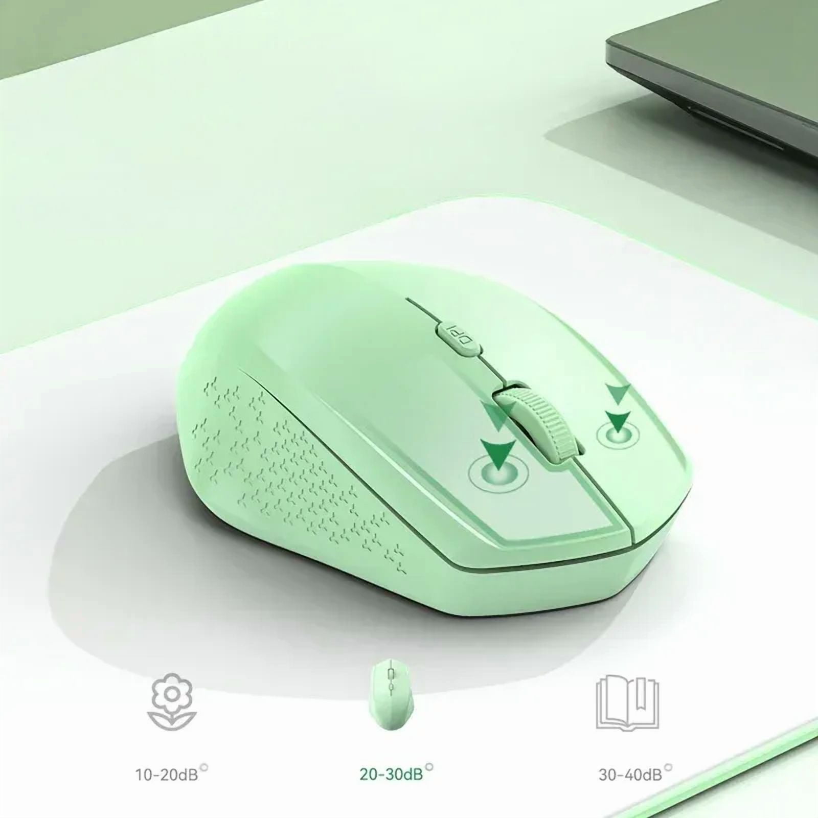 Xiaomi Wireless Bluetooth Mouse 2.4Ghz 1600 DPI Ergonomics Dual Model Type-C Rechargeable Mini Mute Mouses For PC Android Ios