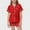 Red, variant on Kids Girls Silk Pajamas Set Dinosaur Pajamas Button Down Solid Tops T Shirt Set Pjs Sleepwear Outfits Girls Christmas Pjs 8-9 Years Kids Clothes
