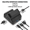 thumbnail image 2 of Base de carga para consola de videojuegos Adaptador de tipo C a HDMI TV, base de carga portátil para Switch, 2 of 5