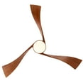 thumbnail image 4 of Sofucor 52"/60"/48" Noiseless Walnut Wood Ceiling Fan with Remote Control, Integrated Light Optional 52" Propeller Ceiling Fan with Light 52 Inches 52, 4 of 5