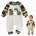 thumbnail image 2 of Gerichy Newborn Girl Boy Halloween Clothes Infant Sweatshirt Jumpsuit Pumpkin Romper Baby First Halloween Outfit 0-18 Months, 2 of 6