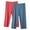 Red Navy, variant on 2 Pack Loose Capris for Women Elastic Waist Wide Leg Lightweight Pants Casual Comfy Home Capris Pants