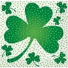 Lucky Shamrock St. Patrick's Day Paper Beverage Napkins, 5in, 16ct