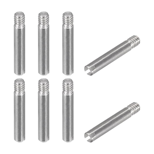 Uxcell 8Pack M2 x 12mm Slotted Cylindrical Pin 304 Stainless Steel Dowel Locating Pin