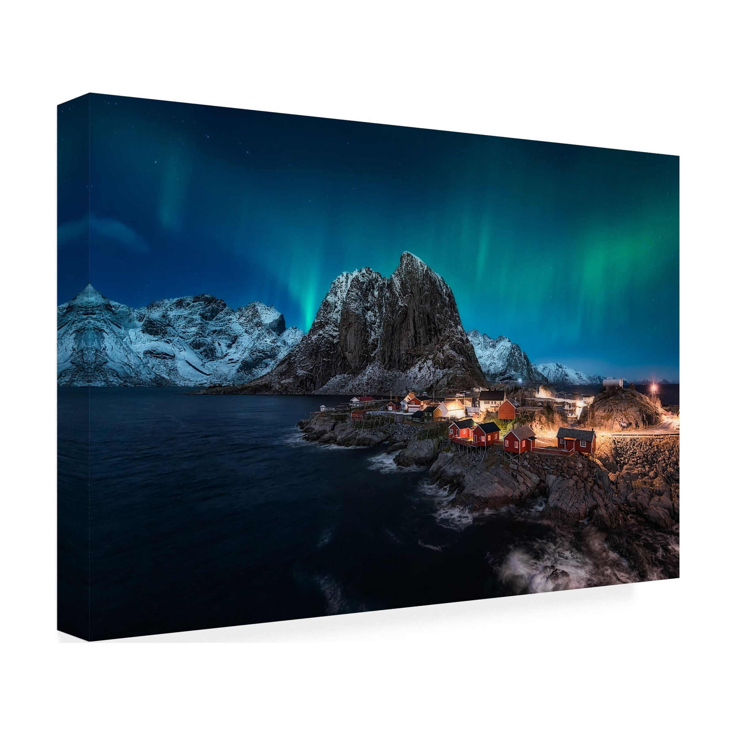 Javier De La 'Dancing Over Hamnoy' Canvas Art