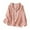 Pink, variant on Women's Versatile Hooded Shacket Long Sleeve Lightweight Layering Piece Button Front Casual Top for Spring Fall