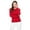Red, variant on YEMAK Women's Knit Sweater Pullover – Long Sleeve Crewneck Basic Classic Casual Knitted Soft Lightweight T-Shirt Top