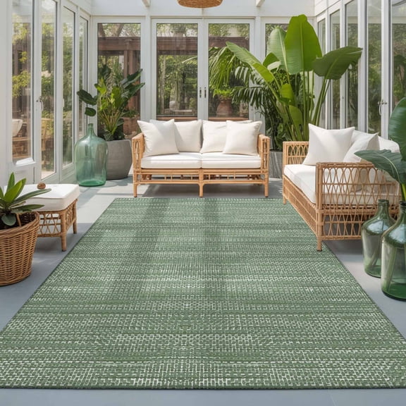 Sage Green Washable Living Room Rugs 6'x9', Country Vintage Minimalist Solid Color Backdrop Washable Throw Large Area Rug Non-Slip Sturdy Edge Binding Carpet for Dining Room Kitchen Office