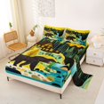 thumbnail image 2 of Manfei Brown Bear Queen Sheets,Sunset Mountain Queen Sheet Sets,4 Pieces,1 Flat Sheet, 1 Fitted Sheet and 2 Pillowcases, 2 of 6