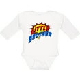 thumbnail image 3 of Inktastic Little Brother Superhero Boys Long Sleeve Baby Bodysuit, 3 of 5