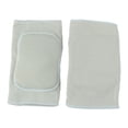 thumbnail image 1 of Sports Activities White Hem Sponge Elastic Knee Pads Protector Beige Pair, 1 of 2