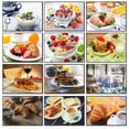 thumbnail image 2 of Cuadro sobre lienzo, póster de pasta italiana, póster de ensalada de pan y frutas e impresiones, imágenes artísticas de pared para el comedor, cuadros, 2 of 5