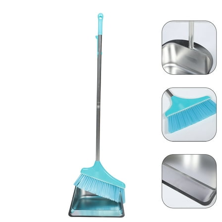 OFFIGAM Broom and Dustpan Heavy Duty Cleaning Broom and Dustpan Set 1Set