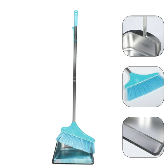 OFFIGAM Broom and Dustpan Heavy Duty Cleaning Broom and Dustpan Set 1Set