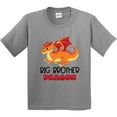 thumbnail image 3 of Inktastic Big Brother Cute Red and Orange Dragon Youth T-Shirt, 3 of 5