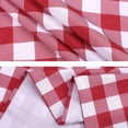 thumbnail image 2 of Haperlare Plaid Checkered Tablecloth Farmhouse Buffalo Plaid Table Cloth Polyester Table Cloth Outdoor and Indoor, 70" Round, Red White, 2 of 3