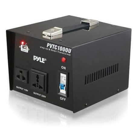 Pyle Audio PYLPVTC1000UB Pyle PVTC1000U Step Up and Step Down 1000 Watt AC 110/220 V Converter