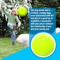 thumbnail image 4 of Dog Toy Balls 9.5" Large Dog Tennis Ball Puzzle Toys Interactive Rubber Inflatable Dog Balls for Dog, 4 of 7