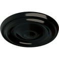 thumbnail image 3 of Ekena Millwork 9 5/8"OD x 1 1/8"P Maria Ceiling Medallion (Fits Canopies up to 1 3/4"), Hand-Painted Black Pearl, 3 of 6