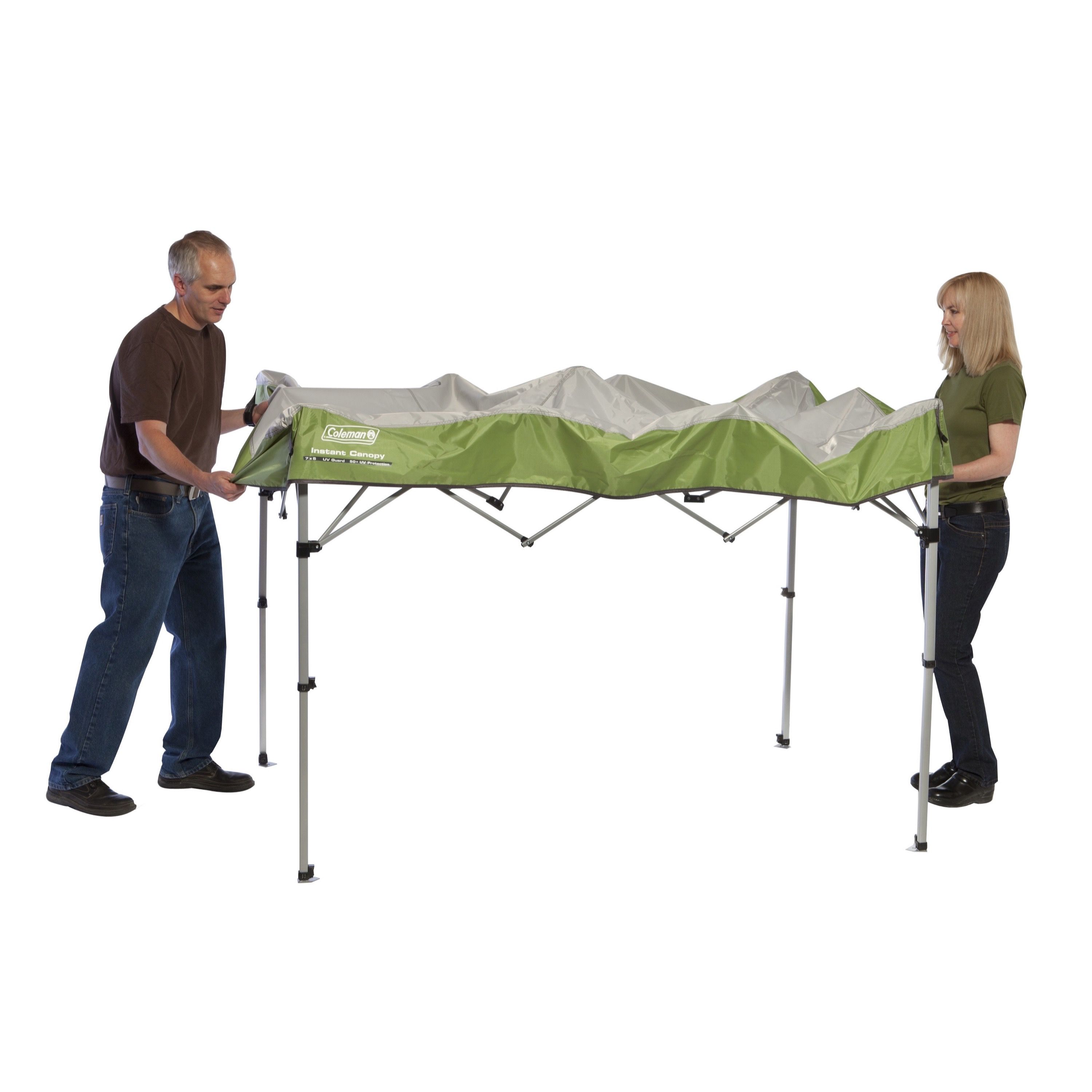 Coleman 7' x 5' Canopy Sun Shelter Tent with Instant Setup, Green - image 5 of 10