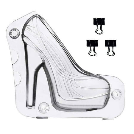 

Yoone Shoe Mold Transparent Colorfast Lightweight Portable Chocolate Mold for Decorating