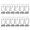 thumbnail image 1 of Minkissy 12Pcs Heavy Duty Silver Safety Pins for Pallet Rack Teardrop Connectors Enhance Stability, 1 of 8