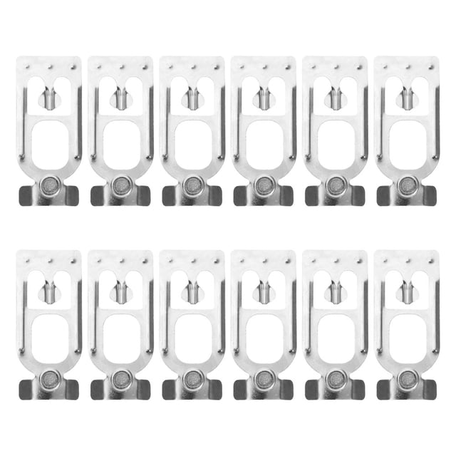 Minkissy 12Pcs Heavy Duty Silver Safety Pins for Pallet Rack Teardrop Connectors Enhance Stability