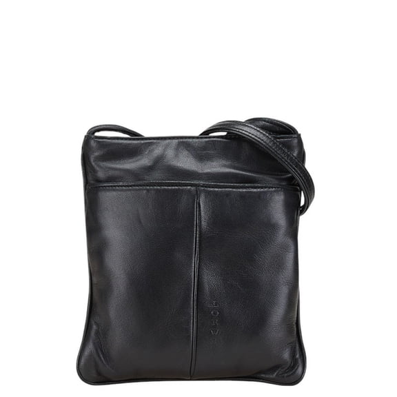Pre-Owned LOEWE Mini Shoulder Bag Pochette Black Leather Women's