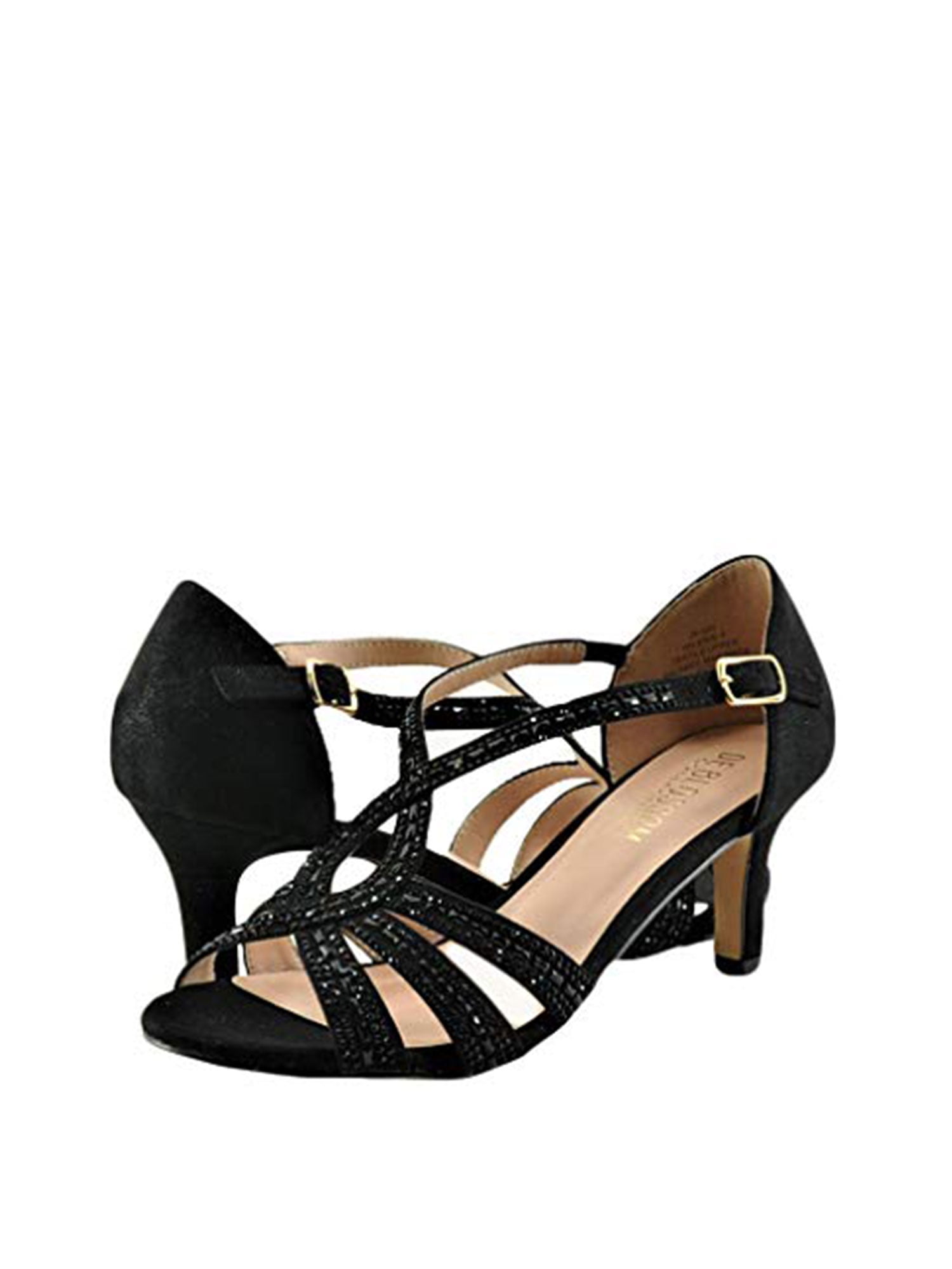 crystal strappy heels