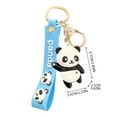 1PC Cartoon Cute Waving Panda Key Waving Animals Keychain Female's Gift