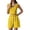 Yellow, variant on Women 2 Piece Outfits Sleeveless Tank Top Sweat Shorts Set with Pockets Vacation Sets