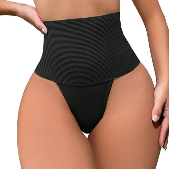 Ruimatai Women's High Waist Shaping Underwear Butt Lifting Panties Solid Color Tummy Control Comfort Stretch Nylon Spandex