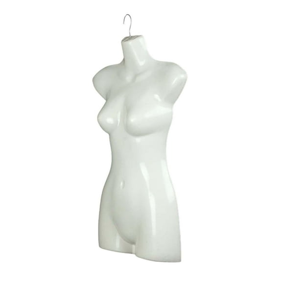 SunniMix Hanging Mannequin Torso Female Clothes Display Rack for Shop Garment Vendors