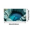 thumbnail image 3 of TIELUTT Front Door Mat Outside Entrance Brick Bottomless Hole Area Rug for Living Room 3D Trap Optical Visual Fuzzy Full Size Blanket Nice Throw Blanket for Women Knitted Throws 1 Blanket Mens Throw B, 3 of 6
