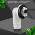 thumbnail image 1 of Air Conditioner Ac Drain Hose Connector Elbow Fitting with Rubber Ring for Mini-Split Units and Window Ac Unit 3/5 Inch(15Mm), 1 of 5