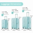 thumbnail image 6 of Luggage Sets 3 Piece(20/24/28), Expandable Carry On Luggage with TSA Lock Airline Approved, 100% PC Hard Shell and Lightweight Suitcase with Front Pocket and Spinner Wheels, 6 of 20