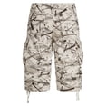 thumbnail image 5 of GrmtClth Men's Camouflage Print Cargo Shorts Multi Pocket Knee Length Short Trousers Athletic Outdoor Casual Loose Fit Shorts Beige 36short, 5 of 5
