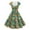 Green, variant on Pimfylm Party Dresses for Women Elegant Classy 2025 Vintage 1950s Cocktail V Neck Short Sleeve A Line Midi Swing Dress Green, XXL