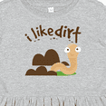 thumbnail image 4 of Inktastic I Like Dirt Earthworm Girls Toddler Dress, 4 of 5