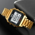 thumbnail image 5 of 2025 New Men’s Digital Watch for Men, Stainless Steel Square Watches, Mens Digital Wrist Watches Waterproof Dual Time Date Watch, 5 of 17