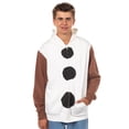 thumbnail image 4 of Disney Frozen Hoodie Men's Olaf the Snowman Zip-Up Hooded Costume Sweatshirt, 4 of 5