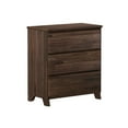 thumbnail image 3 of Plank+Beam Solid Wood Farmhouse 3 Drawer Dresser, Barnwood Brown, 3 of 9