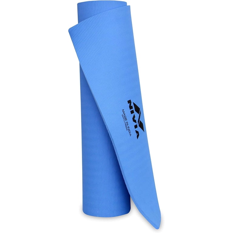 Nivia Ethylene Vinyl Acetate Anti-Skid Yoga Mat | Color: Blue