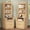 Oak, variant on Afuhokles Tall Fluted Nightstand, Bedside Table with 2 Drawers and Open Shelf, Natural Oak