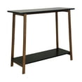thumbnail image 2 of Eccostyle 2-Tier Solid Bamboo Frame Console Table - Caramel & Black, 2 of 7