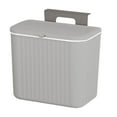 thumbnail image 2 of stanreset Kitchen Waste Compost Bin Multifunction Holder for Cabinet Door Countertop Grey 7L, 2 of 9