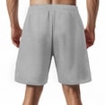 thumbnail image 6 of DDAPJ pyju Birthday Gifts! Mens Athletic Shorts Waffle Knit Casual Sweat Shorts Drawstring Elastic Waist Bermuda Shorts with Pockets Gray XXXL, 6 of 8