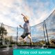 thumbnail image 2 of Vogacara Rociador de agua de trampolín para exteriores, jardín, patio, parque acuático, manguera de pulverización de agua, herramienta de juego de Deportes acuáticos amarillo 12m Vogacara FN0459-01B, 2 of 6