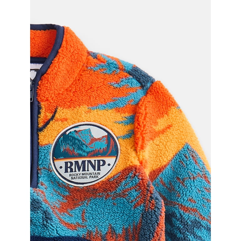 Wild Buck Boy's Fuzzy Fleece Half Zip Sweater photo 3